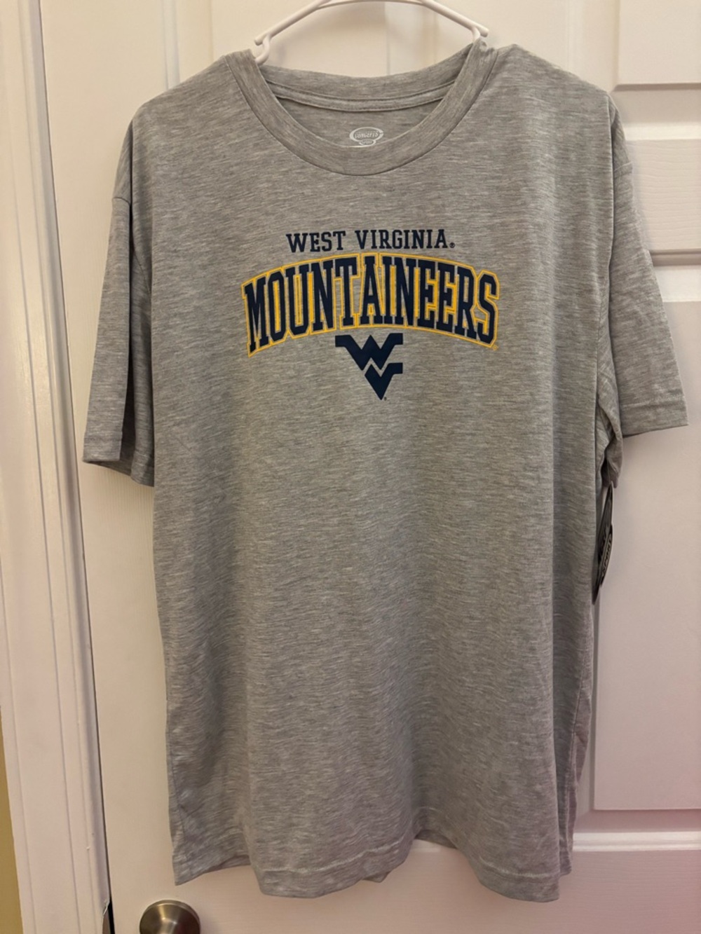 West Virginia Mountaineers Grey Graphic Short-Sleeve Tee - Grey Large